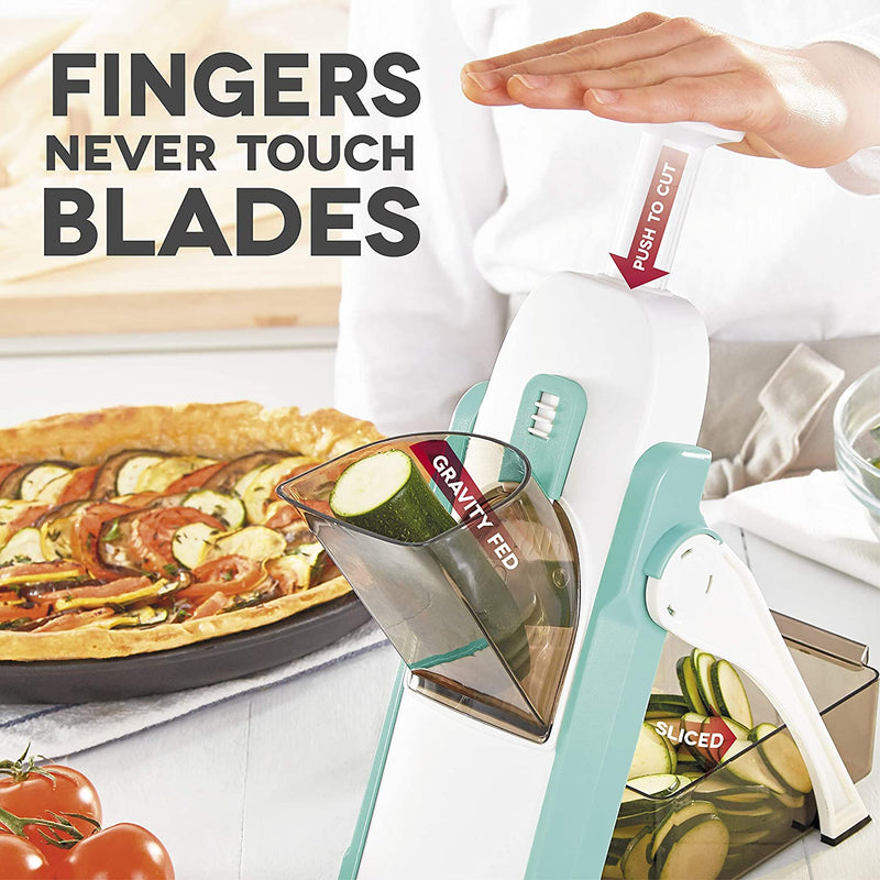 Safe Slice Mandoline with 30+ Different Cuts Build-in Blade - Tuzzut.com Qatar Online Shopping