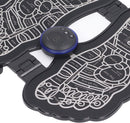 EMS Foot Massager 9 Intensities 6 Modes Bioelectric Acupoints Massager Mat Rechargeable - Tuzzut.com Qatar Online Shopping