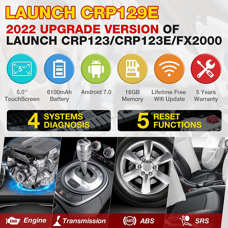 LAUNCH Creader Professional CRP129E Car Diagnostic Tool - Tuzzut.com Qatar Online Shopping