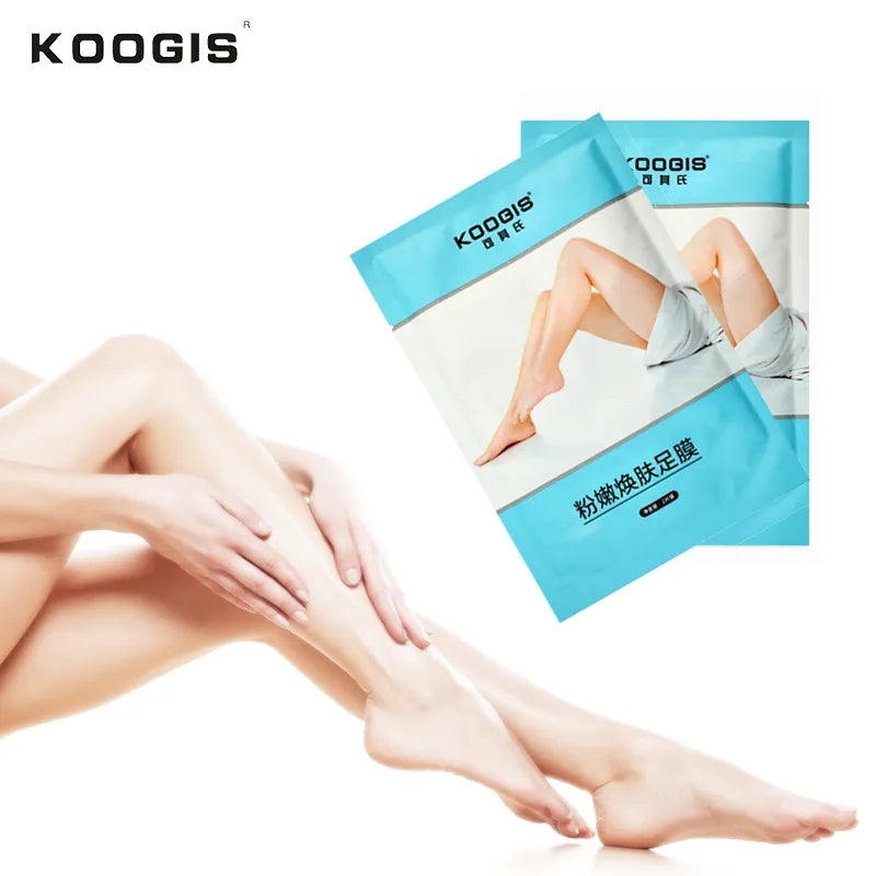 KOOGIS 1pair Greatlizard Lavender Extract Exfoliating Foot Mask, Moisturising Softening Foot Mask, Foot Care Make Up
