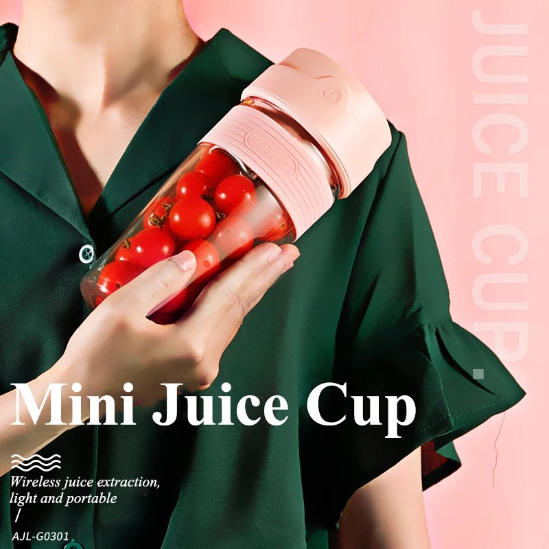 Portable 300ml Mini Juice Blender Cup Rechargeable - Tuzzut.com Qatar Online Shopping