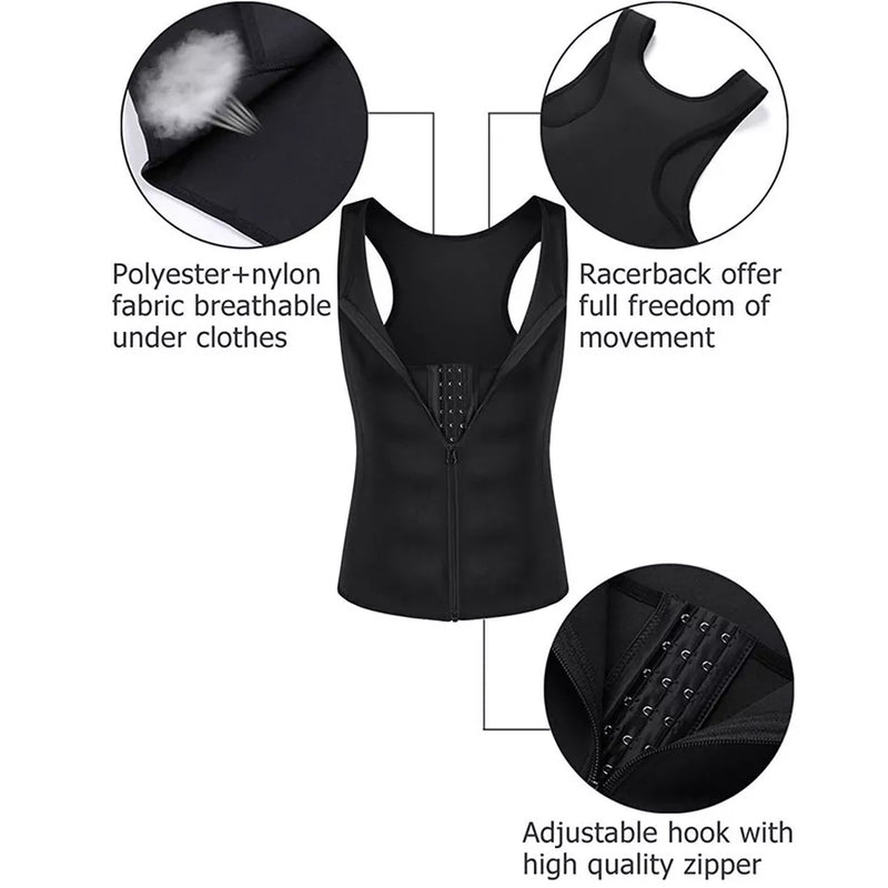 Compression Body Sculpting Shaper Corset Vest with Hook and Zipper for Men - Tuzzut.com Qatar Online Shopping