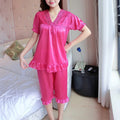 Women's Silky Nightgown Sleepwear Pajamas T696 - Tuzzut.com Qatar Online Shopping