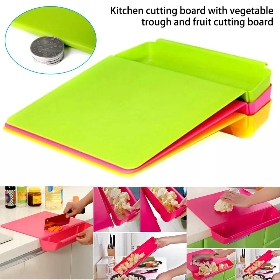 2 in 1 Cutting Board with Removable Slot Bin 2 in 1 Cutting Board with Removable Slot Bin