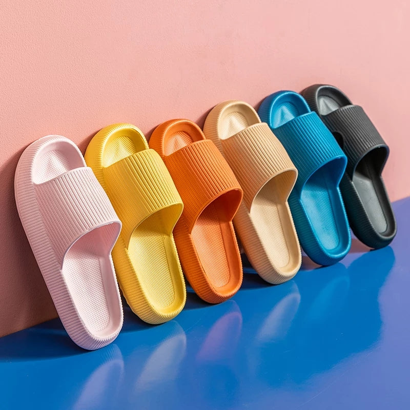 Home Slippers Thick Platform Anti-Slip Slides Sandals for Men & Women Home Slippers Thick Platform Anti-Slip Slides Sandals for Men & Women