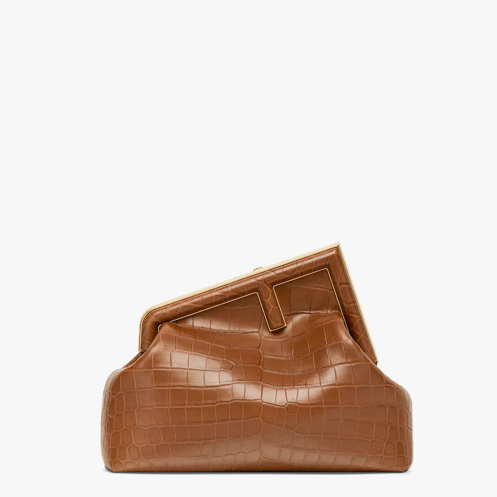Luxury Fashion Medium Brown Printed leather bag  X4543062 - Tuzzut.com Qatar Online Shopping
