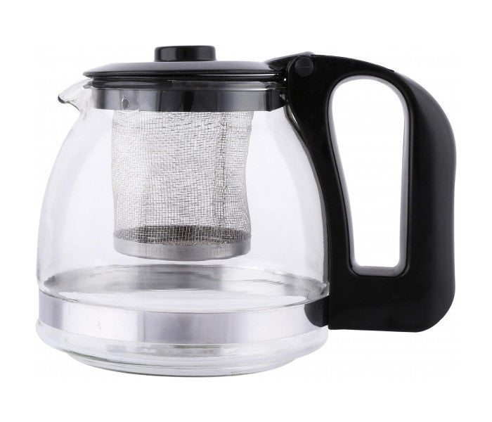 5 in 1 Glass Tea Kettle Set Black and Clear - OK23124 5 in 1 Glass Tea Kettle Set Black and Clear - OK23124