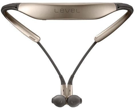 Samsung Level U Bluetooth Stereo Headset Flexible Joint With Neckband- Gold - Tuzzut.com Qatar Online Shopping