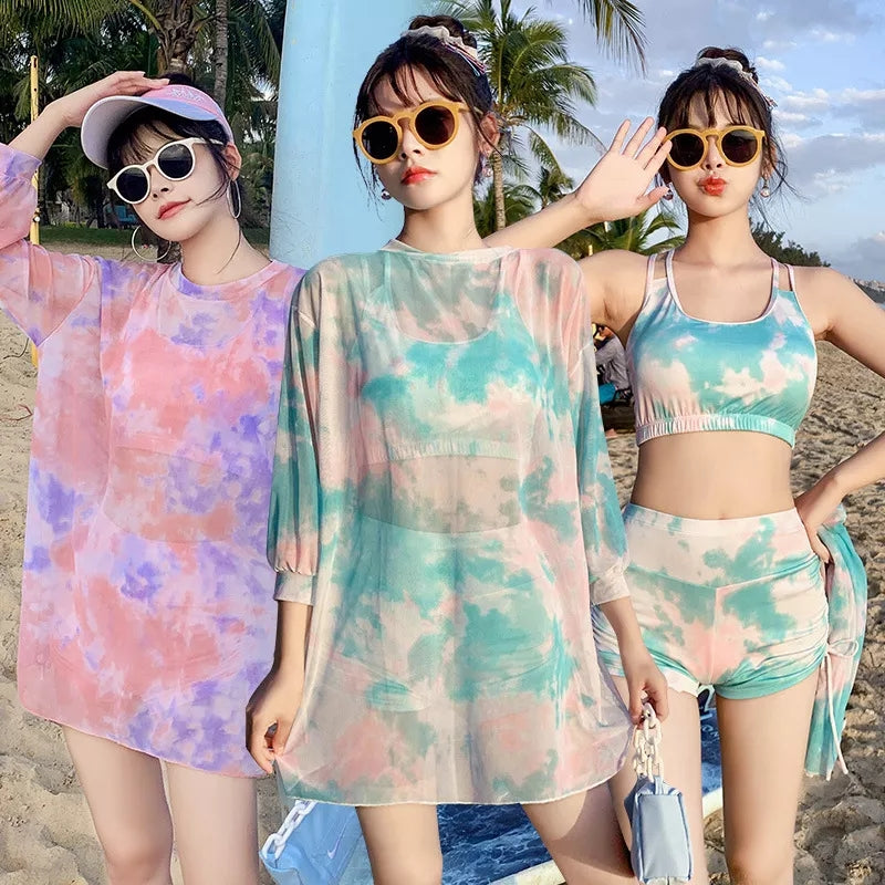 Women 3 Pcs Bikini Swimsuit Set Women 3 Pcs Bikini Swimsuit Set