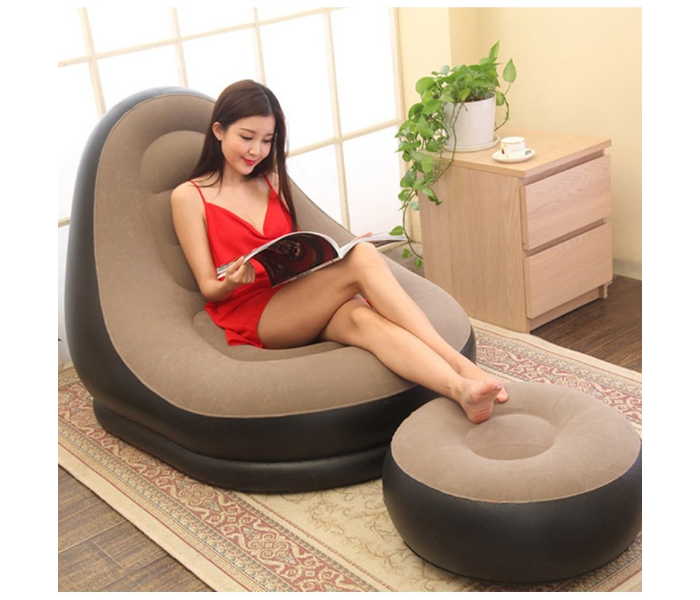 Portable Inflatable Sofa With Footrest Portable Inflatable Sofa With Footrest