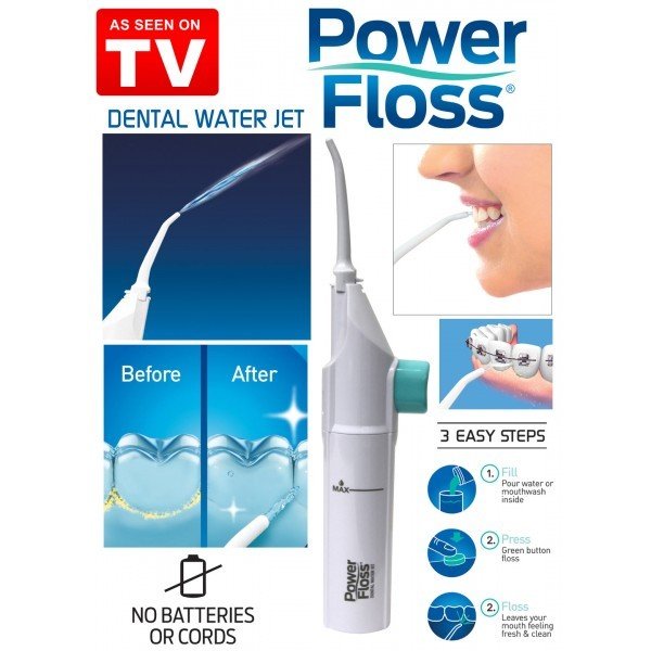 Power Floss Dental Water Jet, Oral Irrigator-for Quick and Easy Dental - Tuzzut.com Qatar Online Shopping