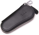 Contact's Genuine Leather Car Key Holder Zipper Case Wallet Keychain Bag-1004E - Tuzzut.com Qatar Online Shopping