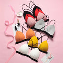 6 Pcs Women's Wireless Front Closure Bra Comfort Soft Triangle Cup Bralette - D4015 - Tuzzut.com Qatar Online Shopping