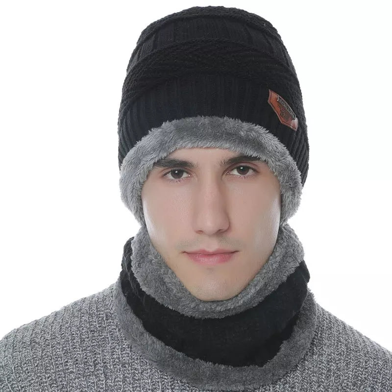 Winter Hat with Neck Warmer (Skullies & Beanies) For Men and Women 012354 Winter Hat with Neck Warmer (Skullies & Beanies) For Men and Women 012354