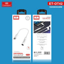 Earldom Type-C to 3.5mm Headphone Jack Adapter OT42 - Tuzzut.com Qatar Online Shopping