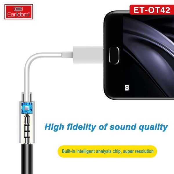 Earldom Type-C to 3.5mm Headphone Jack Adapter OT42 - Tuzzut.com Qatar Online Shopping