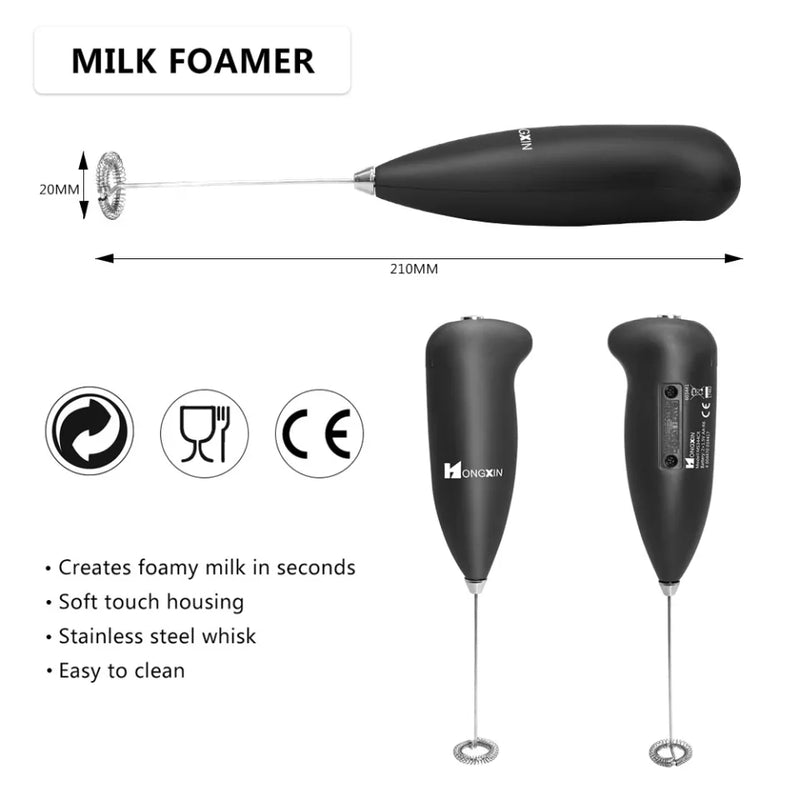 Electric Milk Frother  Foam Maker for Coffee Egg Latte Cappuccino (2 Pcs Pack) - Tuzzut.com Qatar Online Shopping