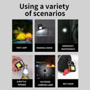 3 Pcs LED Keychain COB Rechargeable Flashlight - Mini Portable Multifunctional Work Light - Tuzzut.com Qatar Online Shopping