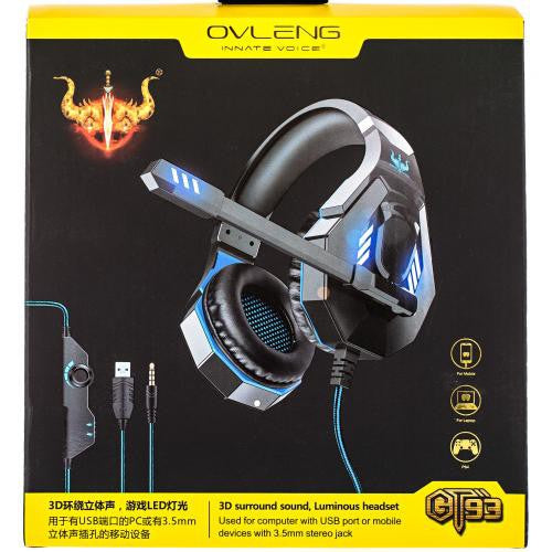 OVLENG GT93 Stereo Gaming Headset Over-ear Headphones with MIC LED Light - Tuzzut.com Qatar Online Shopping