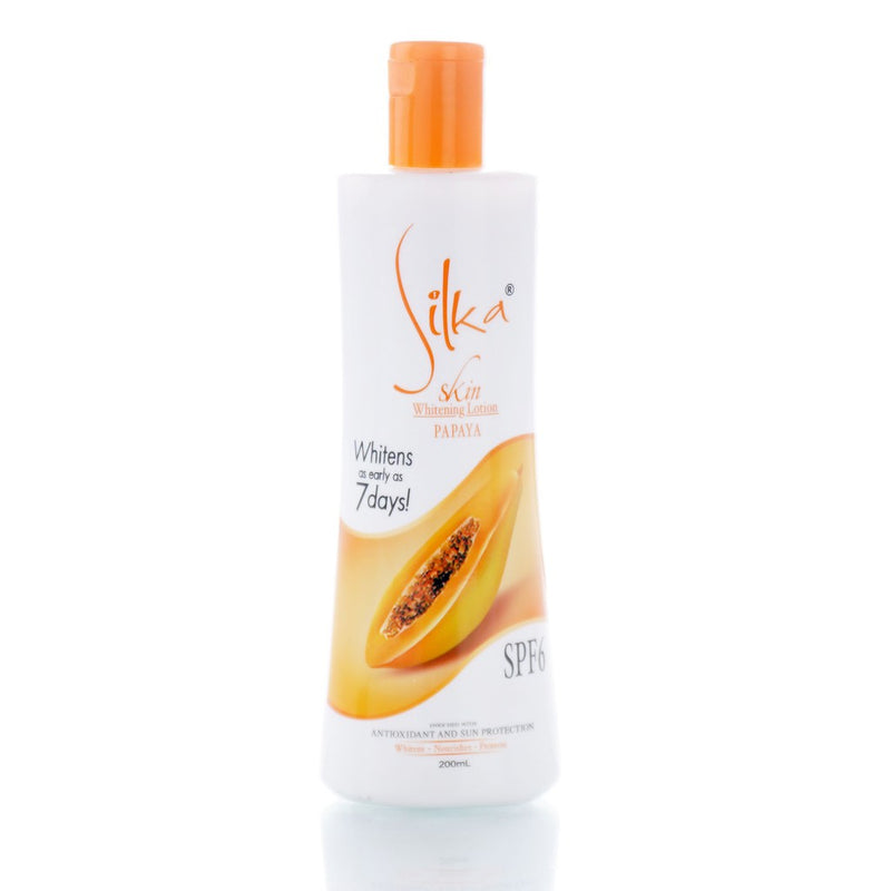 Silka Skin Whitening Papaya Lotion SPF6 200ml - Tuzzut.com Qatar Online Shopping