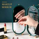 Foldable Luxury Jewelry Storage Box with Mirror - Tuzzut.com Qatar Online Shopping