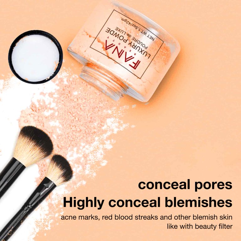 FANA Loose Powder Makeup Oil-Control Brightening Invisible Pores Makeup Powder FANA Loose Powder Makeup Oil-Control Brightening Invisible Pores Makeup Powder