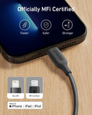 Anker Power Line Usb - A Cable With Lightning Connector 3ft/0.9m - A8812 - Tuzzut.com Qatar Online Shopping