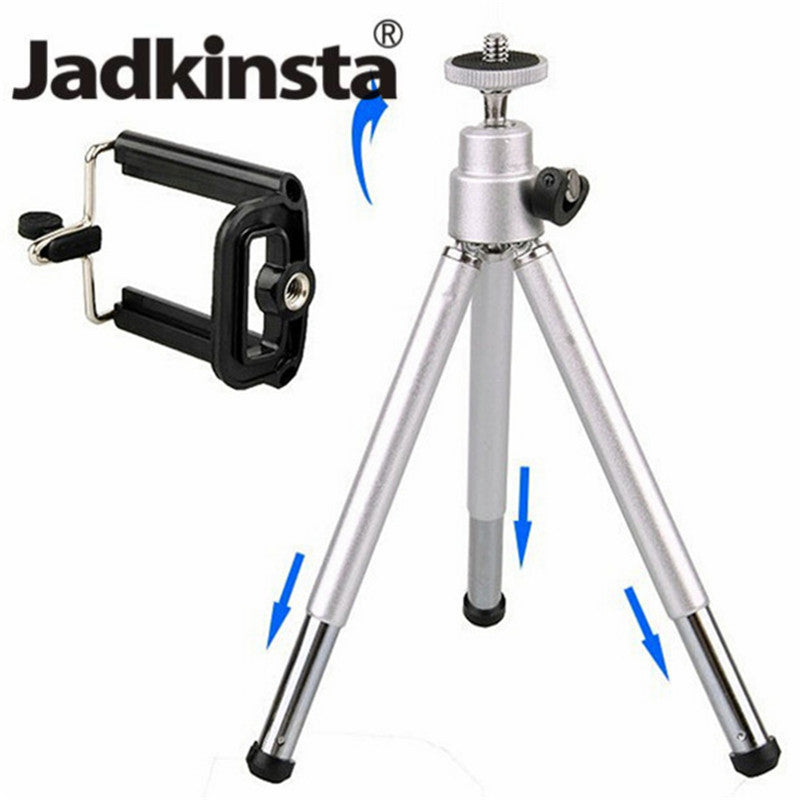 Small Travel Extendable Mini Mobile Tripod Stand with Phone Holder - Tuzzut.com Qatar Online Shopping