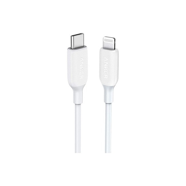 Anker Powerline Usb C To Lightning Cable A8833h21 White 1.8 Mtr - Tuzzut.com Qatar Online Shopping