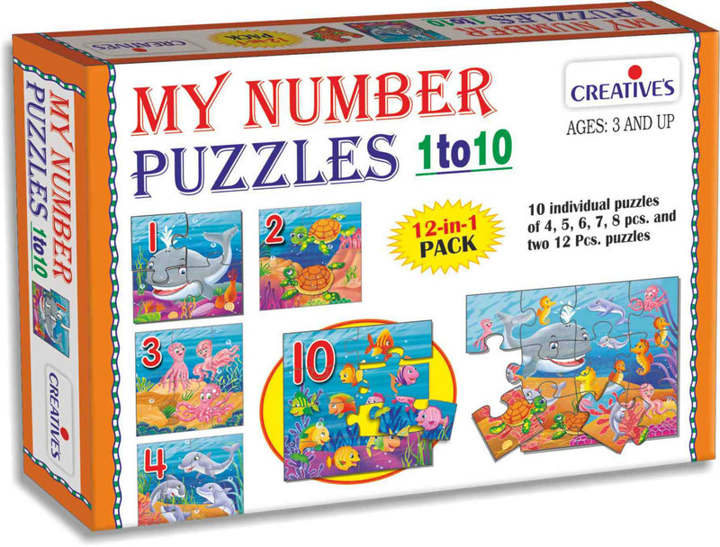 My Number Puzzles 1 to 10 - TUZZUT Qatar Online Store
