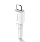 Baseus Mini White Cable USB For Micro 2.4A 1m - Tuzzut.com Qatar Online Shopping