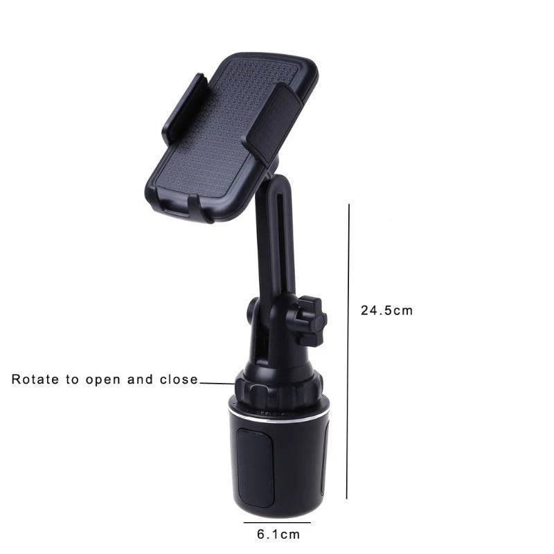 Car Cup Holder Phone Mount Adjustable Angle Neck Holder for 3.5"-6.5" Cellphone 2 orders S4705928 - Tuzzut.com Qatar Online Shopping