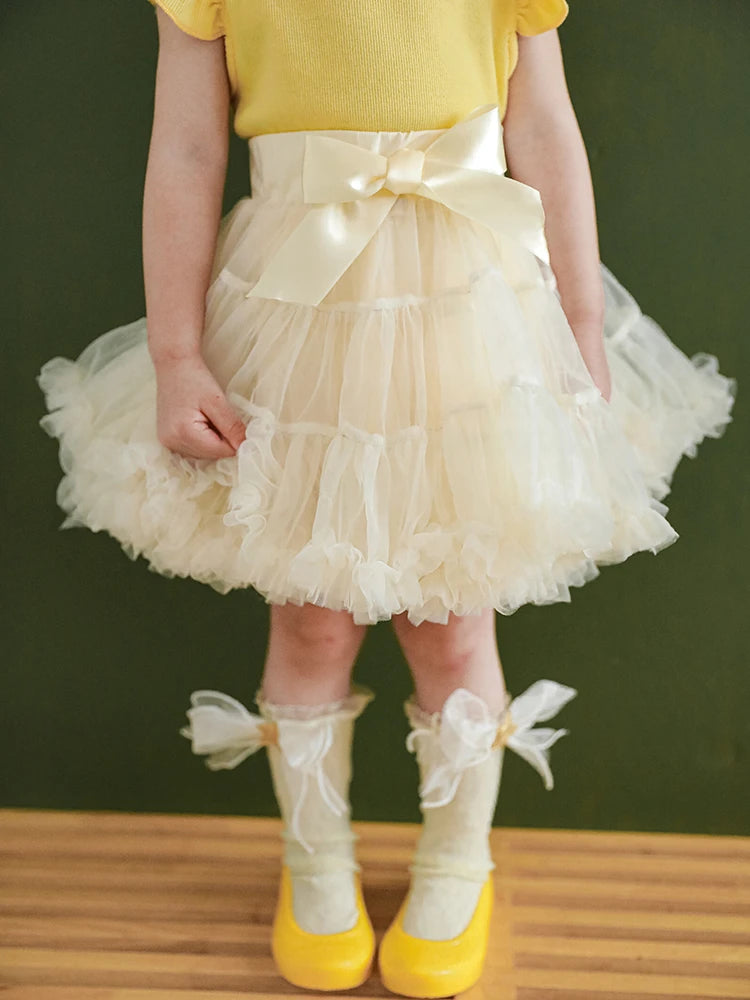 Children's Wear Girl's Gauze Skirt Summer Cute Bow Thousand-layer Princess Skirt Sweet Baby Fluffy Skirt S3154225 - Tuzzut.com Qatar Online Shopping
