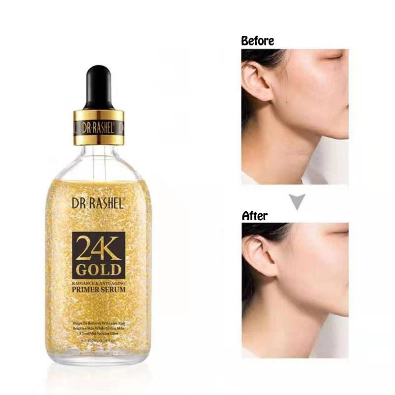 Dr.Rashel 24K Gold Radiance & Anti Aging Primer Serum – 100ml - Tuzzut.com Qatar Online Shopping