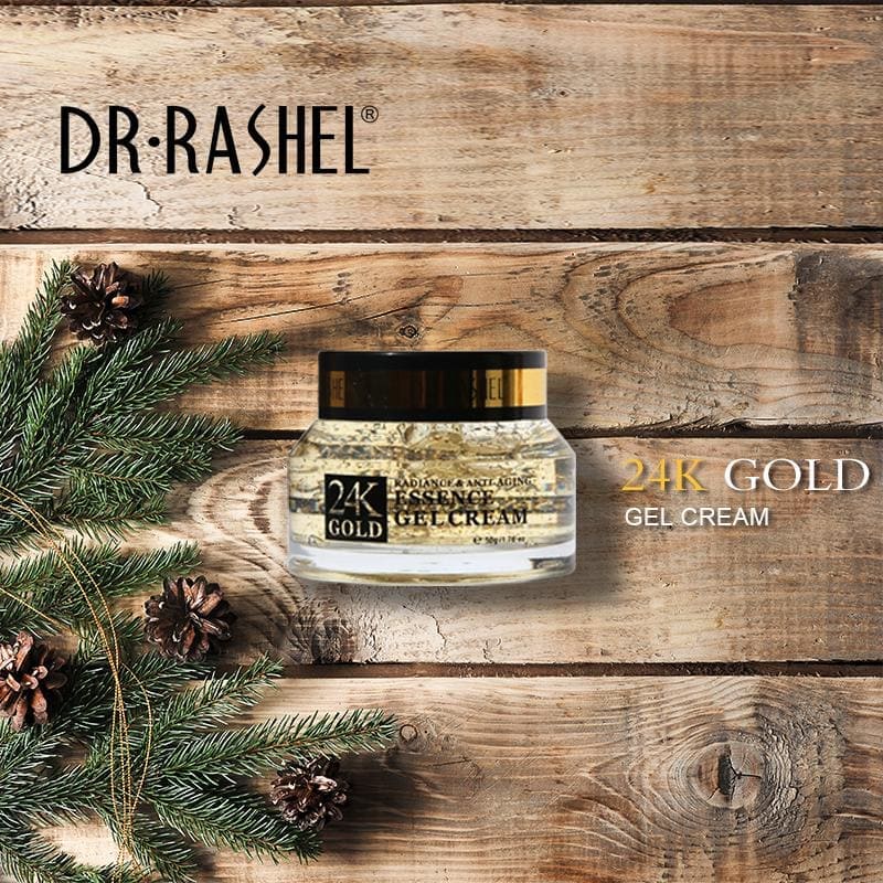 DR RASHEL 24K Gold Essence Gel Cream 50 g DRL-1481 - Tuzzut.com Qatar Online Shopping