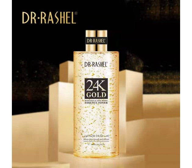DR RASHEL 24K GOLD Essence Toner 300ml DRL-1478 - Tuzzut.com Qatar Online Shopping