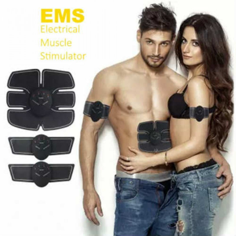 3 in 1 Smart EMS Fitness ABS Training Device (1 x Tummy pad, 2 x Arm pads) - Tuzzut.com Qatar Online Shopping
