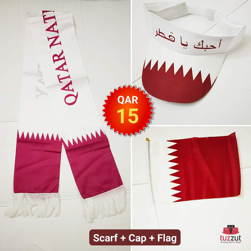 3 in 1 Qatar National Day Combo - Tuzzut.com Qatar Online Shopping
