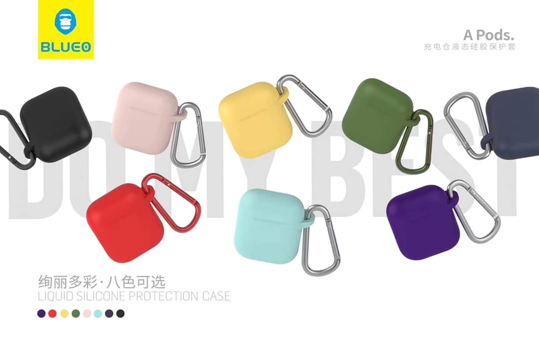 BLUEO Liquid Silicone Protection Case For Airpods BLUEO Liquid Silicone Protection Case For Airpods