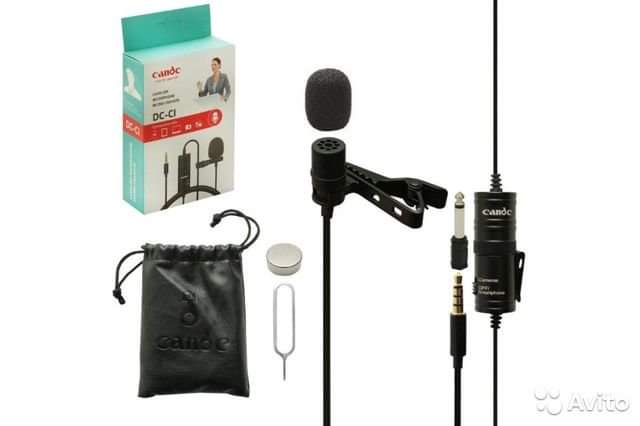 Candc DC-C1 Lavalier Microphone Micro- Cravate Clip-On Mic for Smartphones, DSLR, Camcorders, Audio recorders, PC - TUZZUT Qatar Online Store