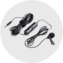 Candc DC-C1 Lavalier Microphone Micro- Cravate Clip-On Mic for Smartphones, DSLR, Camcorders, Audio recorders, PC - Tuzzut.com Qatar Online Shopping