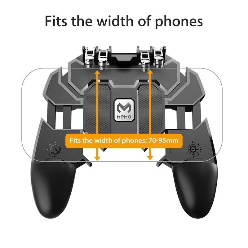  Zozu 2Pcs PUBG Moible Controller Gamepad Free Fire L1 R1  Trigger PUGB Mobile Game Pad Grip L1R1 Joystick for iPhone Android Phone :  Video Games