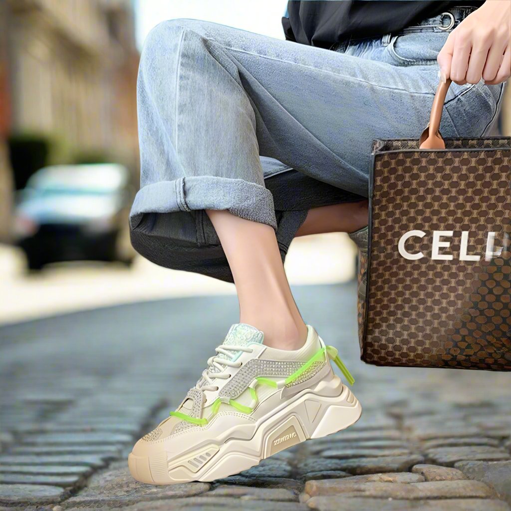 Luxury Designer Women's Fashion Shoes Sneakers - Model 9838 Luxury Designer Women's Fashion Shoes Sneakers - Model 9838