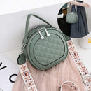Women's Round Versatile Retro Shoulder Bag - Tuzzut.com Qatar Online Shopping