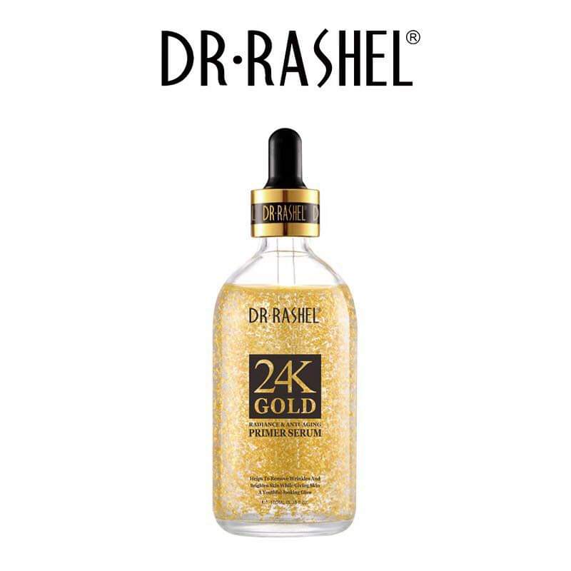 Dr.Rashel 24K Gold Radiance & Anti Aging Primer Serum – 100ml - Tuzzut.com Qatar Online Shopping