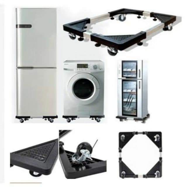 Movable and adjustable base for Washing machine and refrigerator - Tuzzut.com Qatar Online Shopping