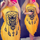 Women's Party Owl Dress Azizioglu Plus - 6750 - Tuzzut.com Qatar Online Shopping