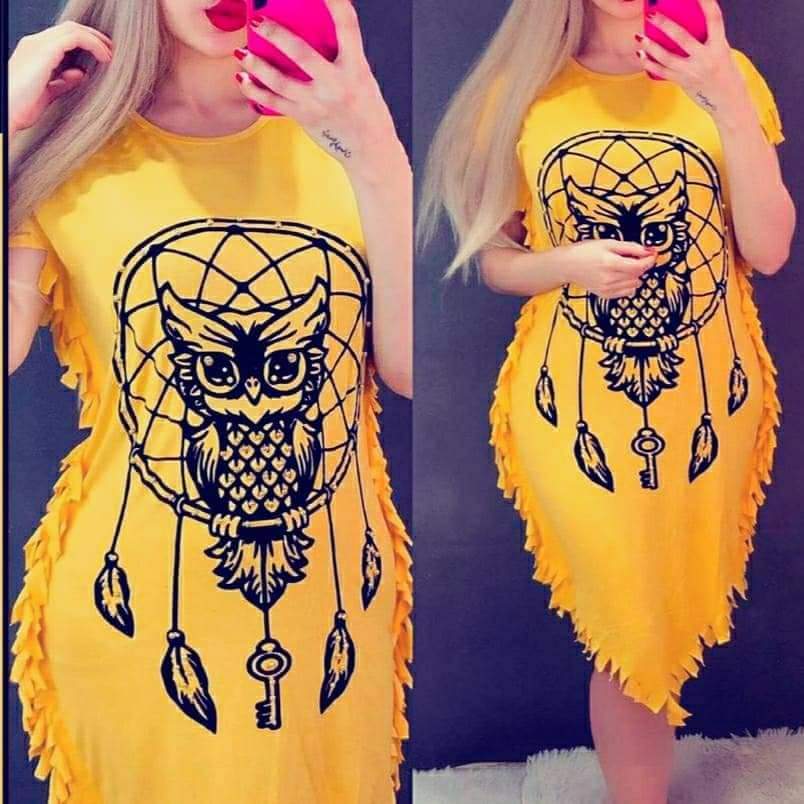 Women's Party Owl Dress Azizioglu Plus - 6750 Women's Party Owl Dress Azizioglu Plus - 6750