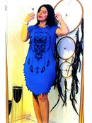 Women's Party Owl Dress Azizioglu Plus - 6750 - Tuzzut.com Qatar Online Shopping