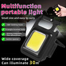 3 Pcs LED Keychain COB Rechargeable Flashlight - Mini Portable Multifunctional Work Light - Tuzzut.com Qatar Online Shopping